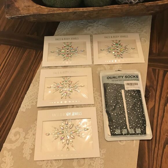 4 Pcs Crystal Rhinestone Body & Sparkling … - Picture 4 of 7